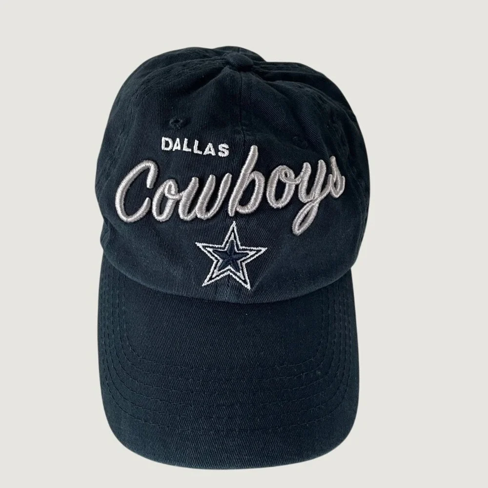 47 Brand Dallas Cowboys NFL Womens Navy Blue Adjustable Baseball Hat Cap
